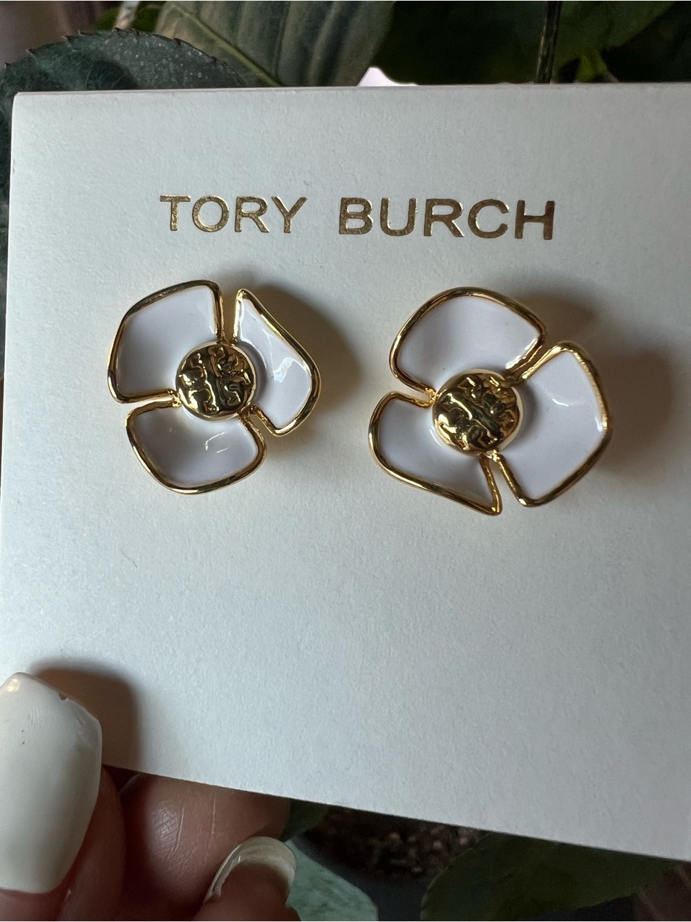 Tory Burch Fleur Stud Earrings